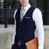 Men's Formal V Neck Tuxedo Vest - Tailored Fit Waistcoat for Business Events and Gatherings
